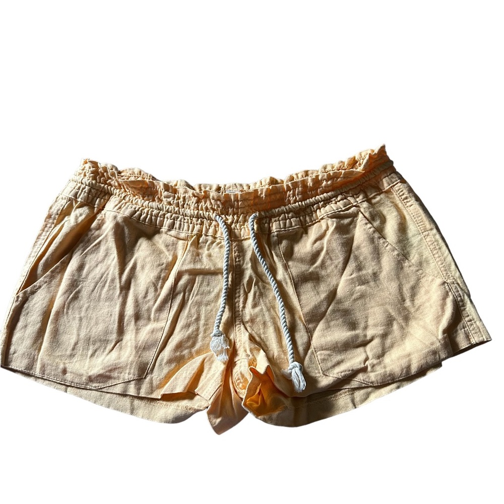 Roxy Women's Oceanside Beach Short with waist drawstring orange . Size L !! - Picture 3 of 13